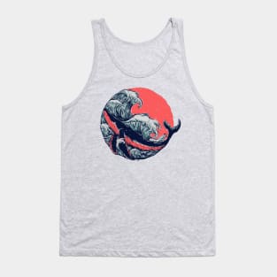 Big whale splash Tank Top